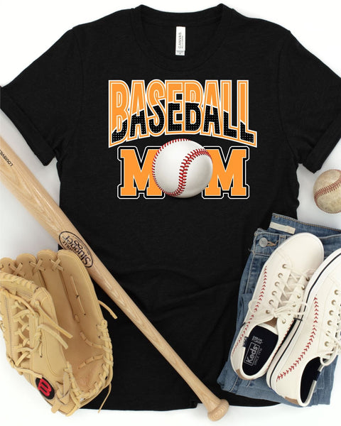 Baseball Mom with Dots Transfer - Rustic Grace Heat Transfer Company