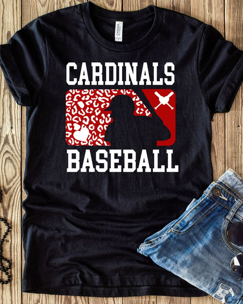 Cardinals Leopard Baseball Man Transfer - Rustic Grace Heat Transfer Company