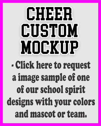 Cheer Custom Mock-Up Request - Rustic Grace Heat Transfer Company