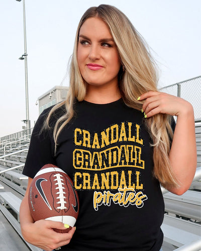 Crandall Pirates Swerve Word Transfer - Rustic Grace Heat Transfer Company