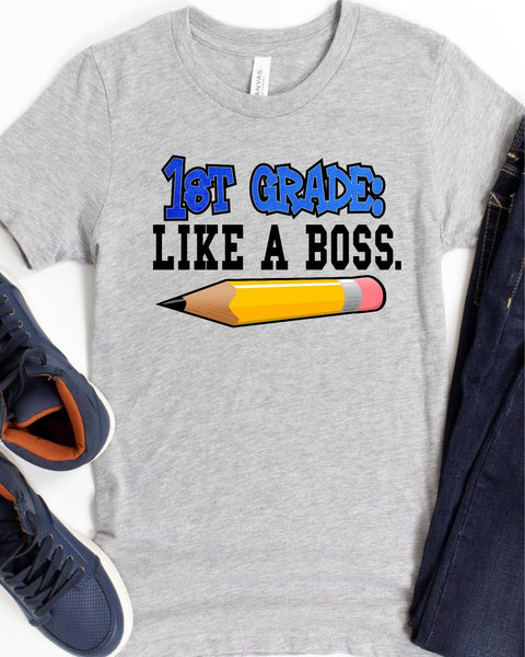 Custom Grade Like a Boss Transfer - Rustic Grace Heat Transfer Company