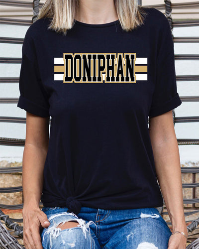 Doniphan Word with Lines Transfer - Rustic Grace Heat Transfer Company