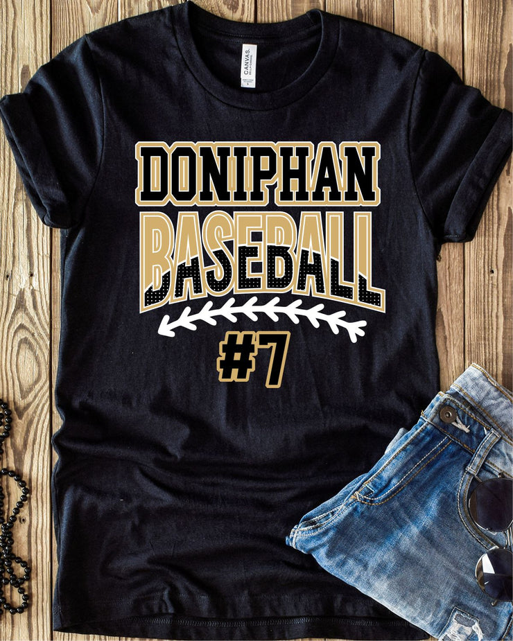 Doniphan Baseball Custom Number DTF Transfer