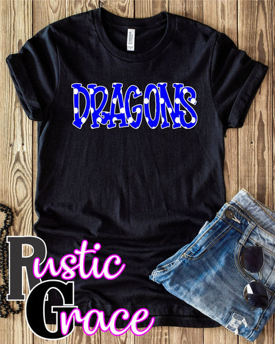 Dragons Doodle Word Transfers - Rustic Grace Heat Transfer Company