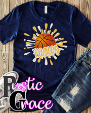 Eagles Basketball Splatter Transfer - Rustic Grace Heat Transfer Company