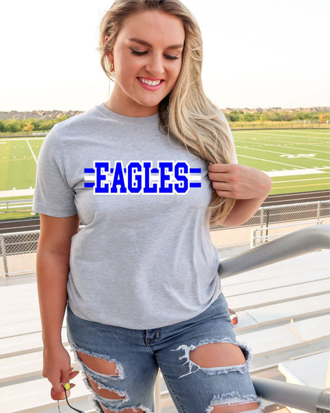 Eagles Word with Lines Transfer - Rustic Grace Heat Transfer Company