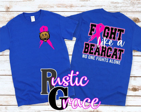 Fight Like a Bearcat Transfer - Rustic Grace Heat Transfer Company