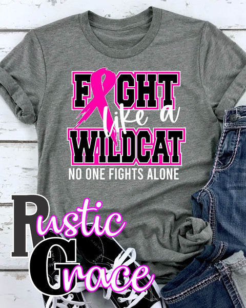 Fight Like a Wildcat Transfer - Rustic Grace Heat Transfer Company