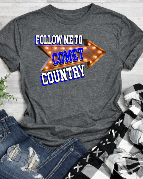 Follow Me to Comet Country Transfer - Rustic Grace Heat Transfer Company