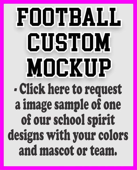 Football Custom Mock-Up Request - Rustic Grace Heat Transfer Company
