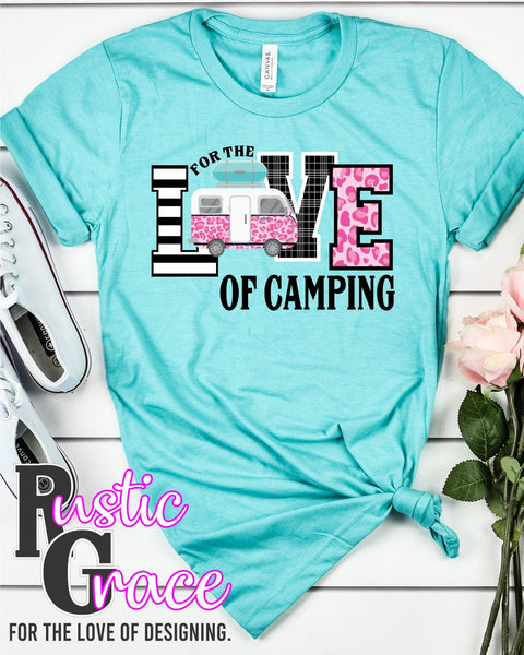 For the Love of Camping RV Transfer - Rustic Grace Heat Transfer Company
