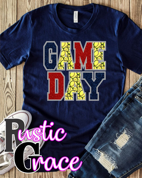Game Day Softball Transfer - Rustic Grace Heat Transfer Company