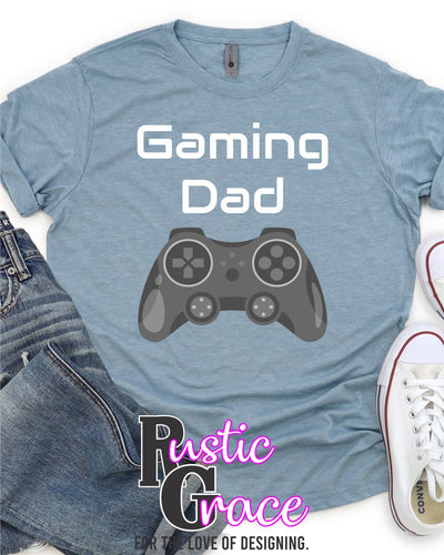 Gamer Dad Transfer - Rustic Grace Heat Transfer Company