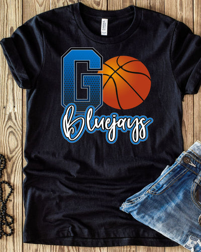 Go Bluejays Basketball Transfer - Rustic Grace Heat Transfer Company