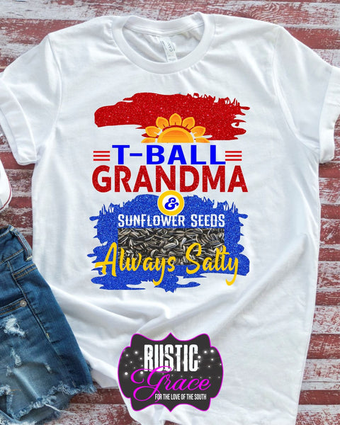 Grandma Sunflower Seed Transfer - Rustic Grace Heat Transfer Company