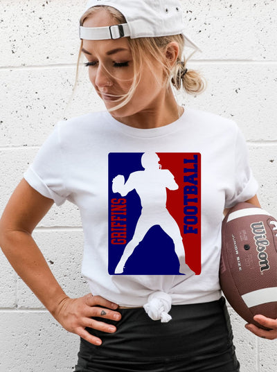 Griffins Football Silhouette Transfer - Rustic Grace Heat Transfer Company