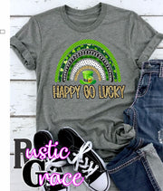 Happy Go Lucky Rainbow Transfer - Rustic Grace Heat Transfer Company