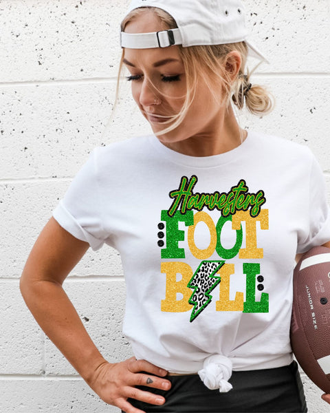 Harvesters Football with Bolt Transfer - Rustic Grace Heat Transfer Company