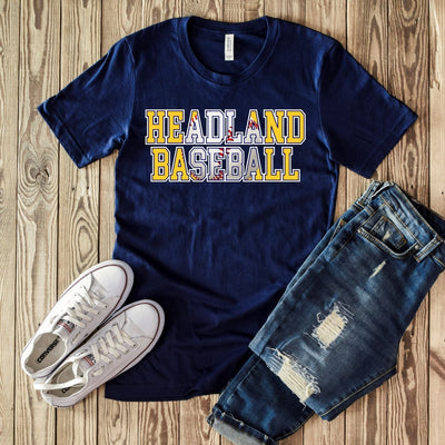 Headland Baseball Words Transfer - Rustic Grace Heat Transfer Company