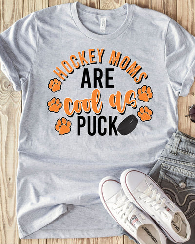 Hockey Moms are Cool as Puck Paws Transfer - Rustic Grace Heat Transfer Company