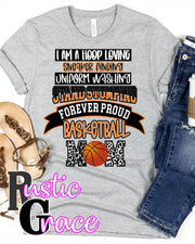 Hoop Loving Basketball Mom Transfer - Rustic Grace Heat Transfer Company