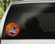 J Basketball Vinyl Sticker - Rustic Grace Heat Transfer Company
