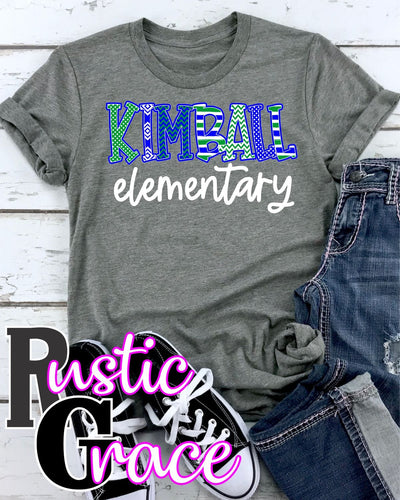 Kimball Elementary Transfer - Rustic Grace Heat Transfer Company