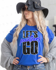 Let's Go Panthers Transfer - Rustic Grace Heat Transfer Company