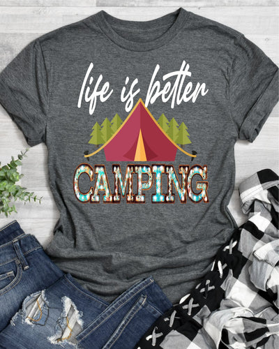 Life is Better Camping Transfer - Rustic Grace Heat Transfer Company