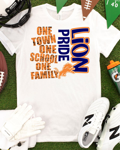 One Town One School Lion Pride Transfer