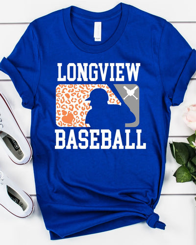 Longview Leopard Baseball Man Transfer - Rustic Grace Heat Transfer Company