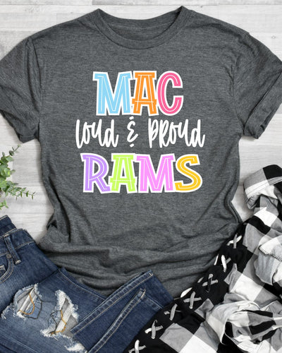 Mac Rams Loud and Proud Colorful Transfer