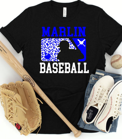 Marlin Leopard Baseball Man Transfer