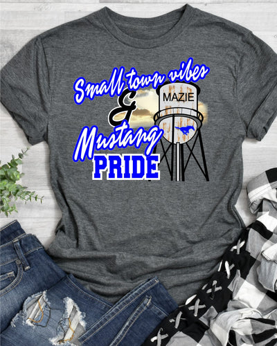 Small Town Vibes & Mazie Mustang Pride DTF Transfer