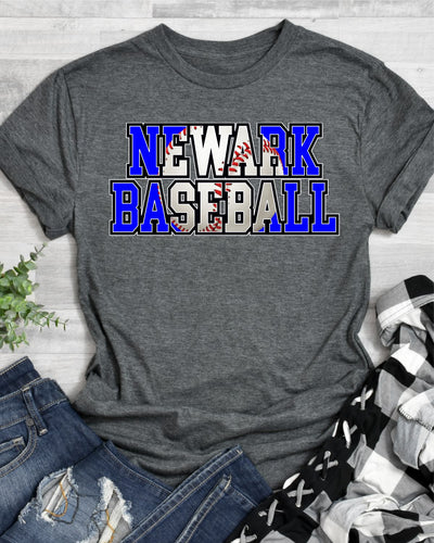 Newark Baseball Words Transfer - Rustic Grace Heat Transfer Company