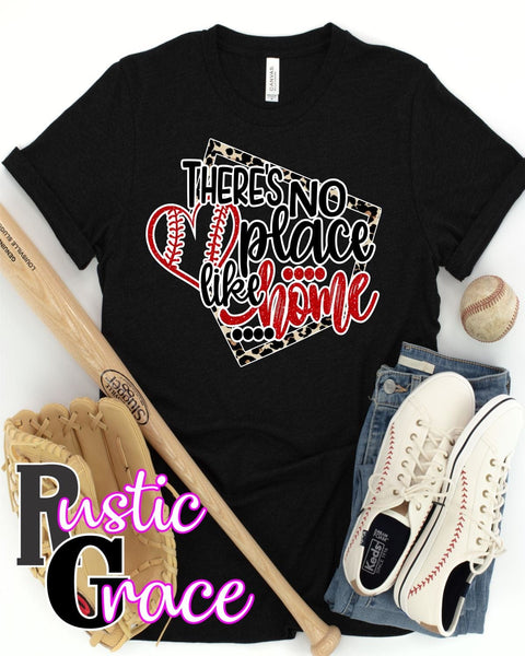 No Place Like Home Baseball Transfer - Rustic Grace Heat Transfer Company