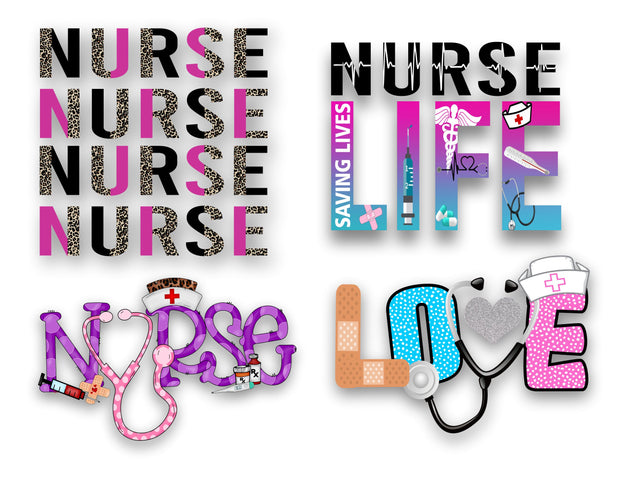 Medical Theme Iron On Transfers Sticker Heat Transfer Design Nurse Iron On  Decals Vinyl Letter Iron On Patches Stethoscope Iron On Appliques Washable