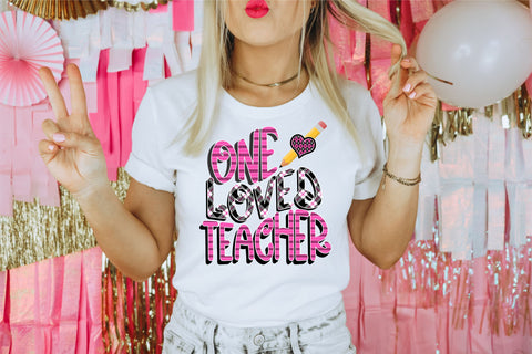 One Love Teacher Pencil DTF Transfer
