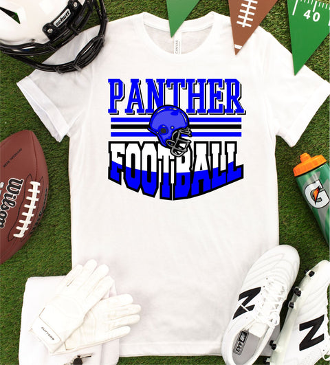 Panther Football with Helmet DTF Transfer
