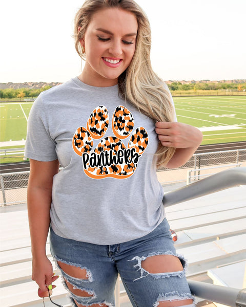 Panthers Paw Print DTF Transfer