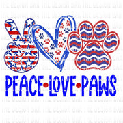 Peace Love Paws Digital Download
