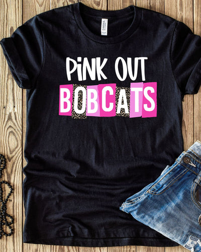 Pink Out Bobcats DTF Transfer