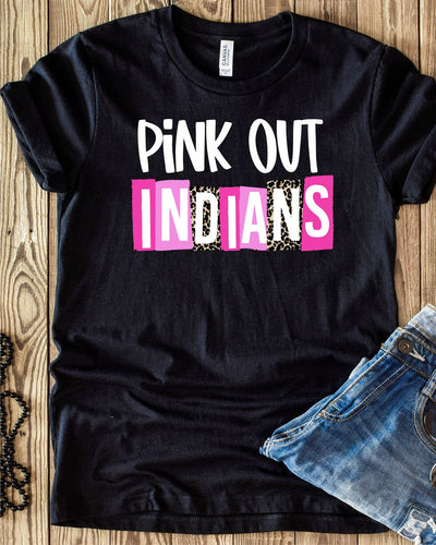 Pink Out Indians DTF Transfer