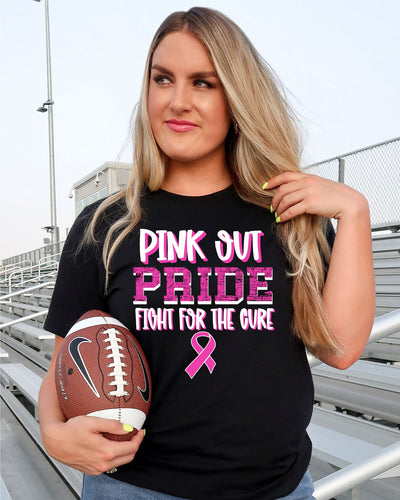 Pink Out Pride Fight for the Cure DTF Transfer