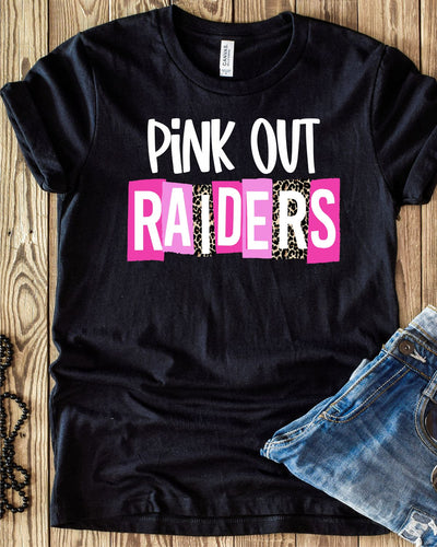 Pink Out Raiders DTF Transfer