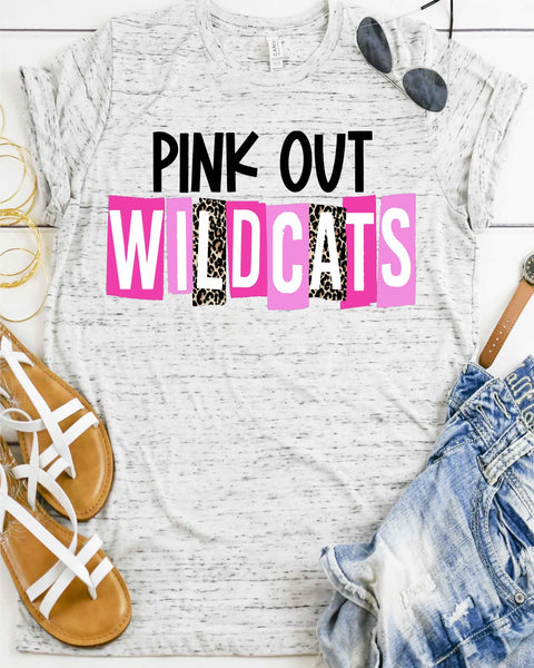 Pink Out Wildcats DTF Transfer