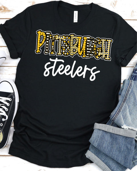 Pittsburgh Steelers Doodle Word DTF Transfer