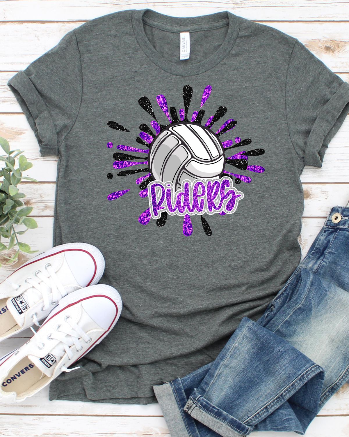 Riders Volleyball Splatter Transfer