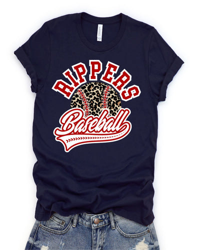 Rippers Leopard Baseball Transfer