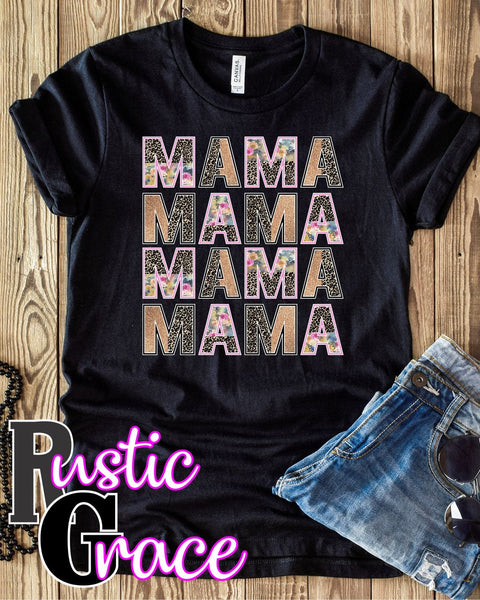 Rustic Grace Boutique Transfers Mama Repeating Transfer heat transfers vinyl transfers iron on transfers screenprint transfer sublimation transfer dtf transfers digital laser transfers white toner transfers heat press transfers